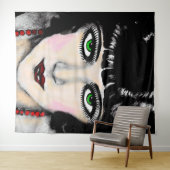 reizende Augen Wandteppich (Beispiel (Horizontal))