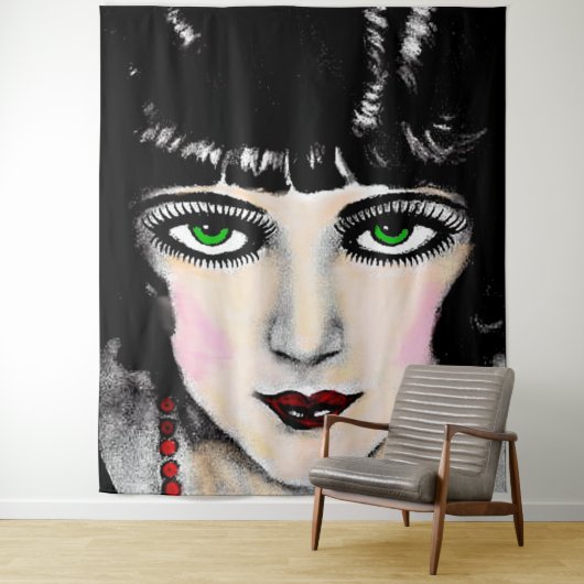 reizende Augen Wandteppich (Beispiel)