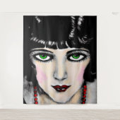 reizende Augen Wandteppich (Vorderseite)