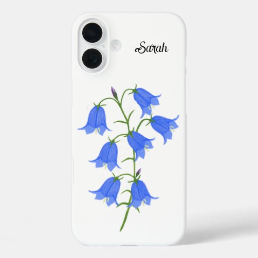 Reizende Blauglocken Case-Mate iPhone Hülle (Rückseite)