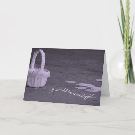 Reizende Blumenblätter und Einladung (Vorderseite)