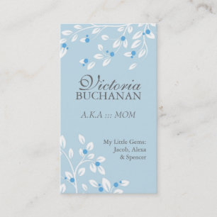 Reizende Blumenmama-Karte Telefonnummerkarte