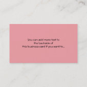 Reizende Brown-behaarte Dame 3 - Visitenkarte (Rückseite)