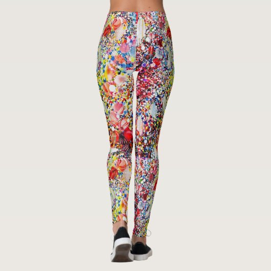 Reizende bunte Leggings (Rückseite)