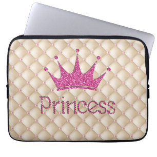Reizende Chic Perlen, Tiara, Prinzessin, Glitzernd Laptopschutzhülle