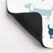 Reizende Dackeln in den großen Farben Mousepad (Ecke)