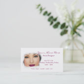 Reizende Dame Makeup/Nägel/Visitenkarten der Visitenkarte (Stehend Vorderseite)