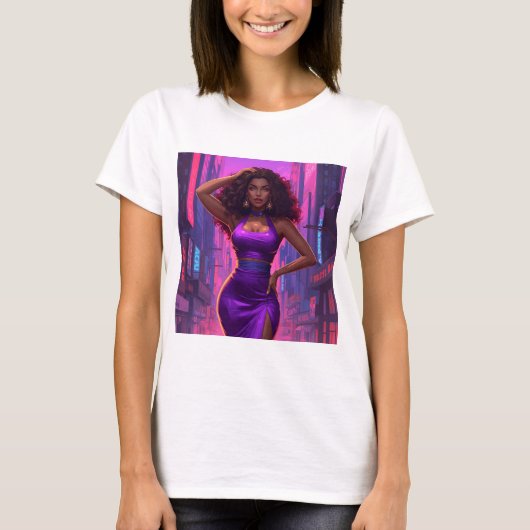 Reizende Dame T-Shirt (Vorderseite)