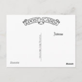 Reizende Damen neben viktorianischen Säulen Postkarte (Rückseite)