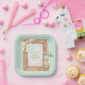 Reizende Dumme Gans Baby Shower Papierplatte Pappteller (Party)