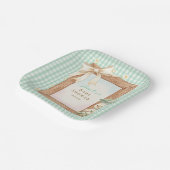 Reizende Dumme Gans Baby Shower Papierplatte Pappteller (Gewinkelt)