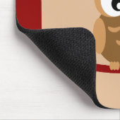 Reizende Eule mit hellen Augen Mousepad (Ecke)