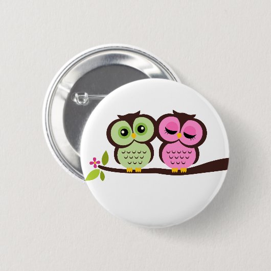Reizende Eulen Button (Vorne & Hinten)