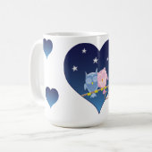 Reizende Eulenpaar-Tasse Kaffeetasse (Vorderseite Links)
