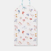 Reizende farbenfrohe florale Dankeskarten für die  Geschenkanhänger (Rückseite)