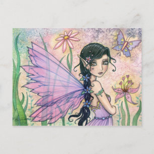 Reizende Feen-Schmetterlings-Postkarte von Molly H Postkarte