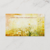 Reizende Gänseblümchen Visitenkarte (Rückseite)