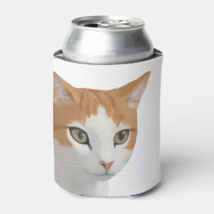 Reizende Ginger-Katzen-Kunst Dosenkühler