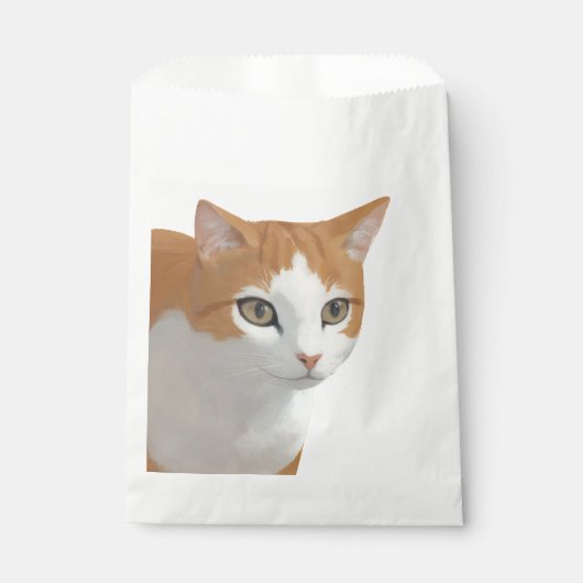 Reizende Ginger-Katzen-Kunst Geschenktütchen (Vorderseite)