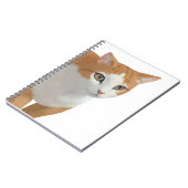 Reizende Ginger-Katzen-Kunst Notizblock (Linke Seite)