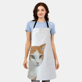 Reizende Ginger-Katzen-Kunst Schürze (Getragen)