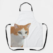Reizende Ginger-Katzen-Kunst Schürze (Vorderseite)