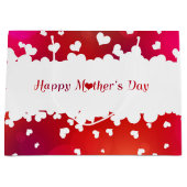 Reizende glückliche Herzen der Mutter Tages Große Geschenktüte (Vorderseite)