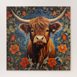Reizende Highlands-Kuh, inspiriert von William Mor Puzzle