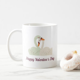 Reizende Kaffee-Tasse Schwan-Paarevalentine-| Kaffeetasse