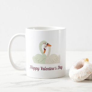 Reizende Kaffee-Tasse Schwan-Paarevalentine-  Kaffeetasse