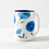 Reizende Kaffeetasse mit Blumenmuster (VorderseiteRechts)