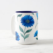 Reizende Kaffeetasse mit Blumenmuster (Vorderseite Links)