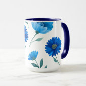 Reizende Kaffeetasse mit Blumenmuster (VorderseiteRechts)