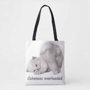 Reizende Katzenporträt-Tasche Tasche