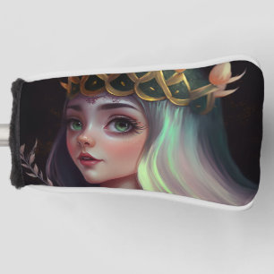 Reizende Königin mit großen Augen Golf Headcover