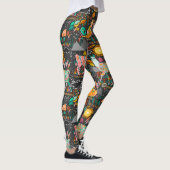 Reizende Lamas auf grauen Leggings (Rechts)