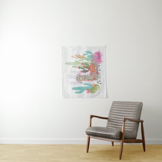 Reizende Lamas I Wandteppich (Beispiel)