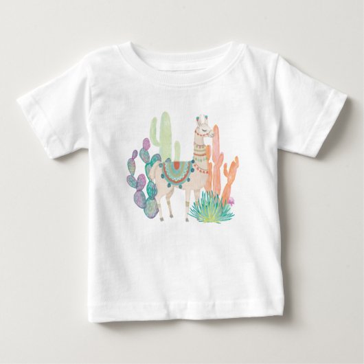 Reizende Lamas II Baby T-shirt (Vorderseite)