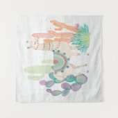 Reizende Lamas II Wandteppich (Vorderseite)