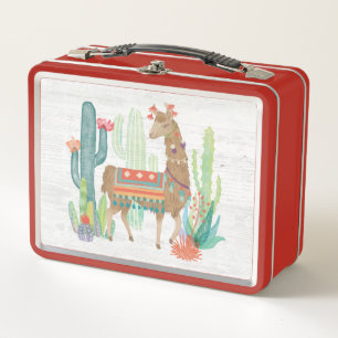 Reizende Lamas III Metall Lunch Box