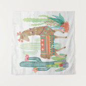 Reizende Lamas III Wandteppich (Vorderseite)