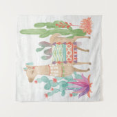 Reizende Lamas IV Wandteppich (Vorderseite)