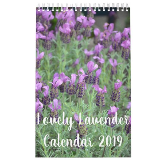 Reizende Lavendel-Blumen Kalender (Titelbild)