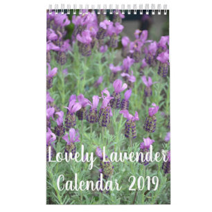 Reizende Lavendel-Blumen Kalender