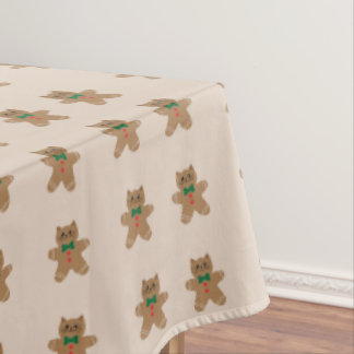 Reizende Lebkuchen-Katzen-Kekse Tischdecke