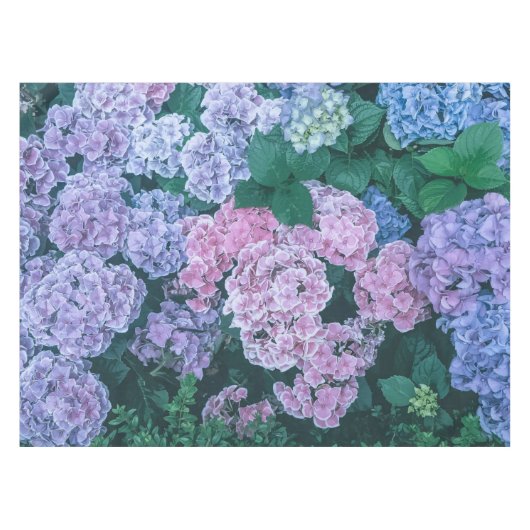 Reizende lila und rosa Blumen| Tischdecke (Vorderseite (Horizontal))