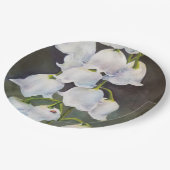 REIZENDE LILIE DES TAL-BLUMEN-FRÜHLINGS-PARTY PAPPTELLER (Schrägansicht)