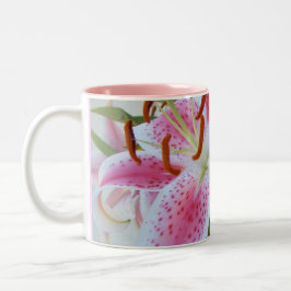 Reizende Lilien Zweifarbige Tasse