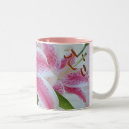Reizende Lilien Zweifarbige Tasse