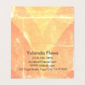 Reizende Lotos-Blume Visitenkarten (Innenseite Aufgefaltet)